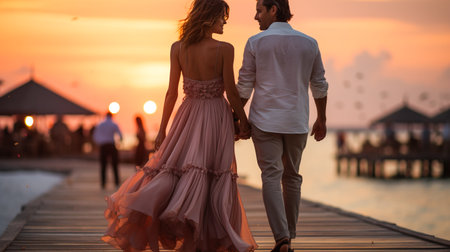 Love by the Sea. Summer Love Storyの素材