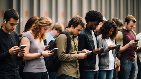 Young People and Smartphone Cultureの素材