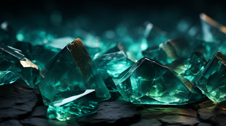 emerald green glossy backgroundの素材