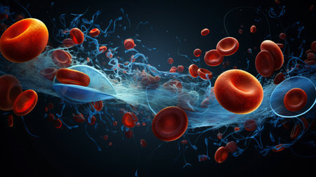 A Macroscopic Voyage into the World of Blood Cells.A Macro View of the Beginnings of Lifeの素材
