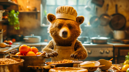 Bear Chef in the Kitchenの素材
