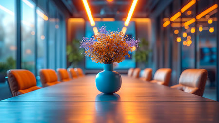 Floral Elegance in the Conference Roomの素材