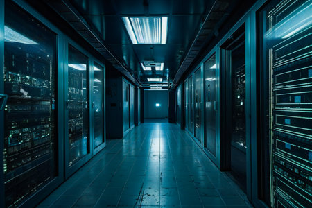 The Heartbeat of a Data Center. Generative AIの素材