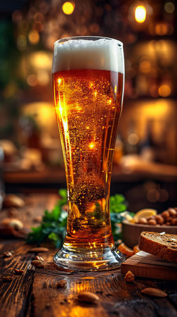 Large Mug of Craft Beer. Pint of Refreshing Aleの素材