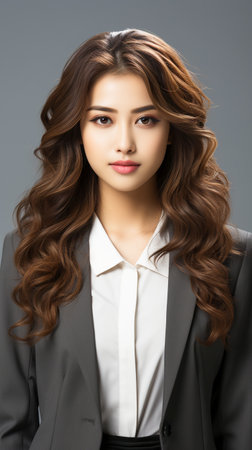 Beautiful asian young womanの素材