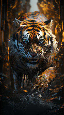 Portrait of a Wild Tigerの素材
