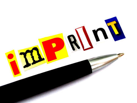 imprint      の写真素材