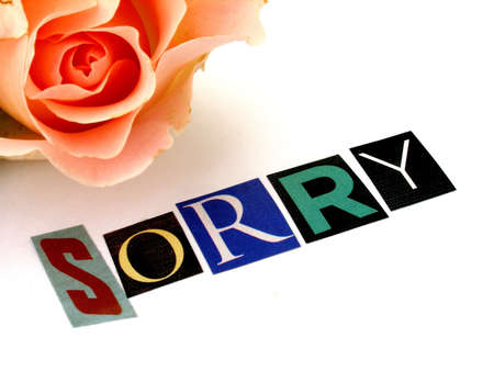 sorry       の写真素材