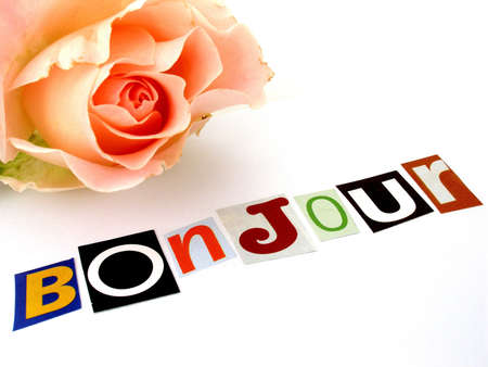 bonjour       の写真素材