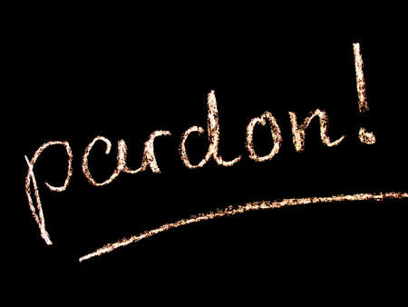 pardon        の写真素材