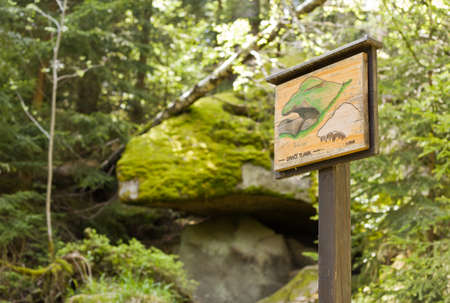 The rock formation with the name DragonÂ´s mouthの写真素材
