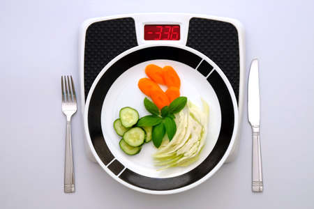 Weight loosing diet conceptの写真素材
