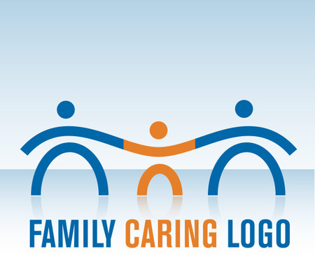 Family Caring Logoのイラスト素材