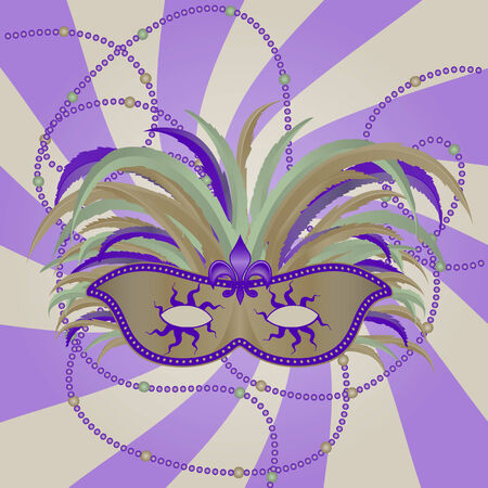 Masquerade Mardi Gras Maskのイラスト素材