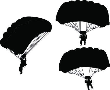 illustration of parachutist のイラスト素材