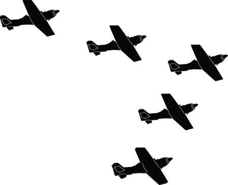 arow formation - vectorのイラスト素材