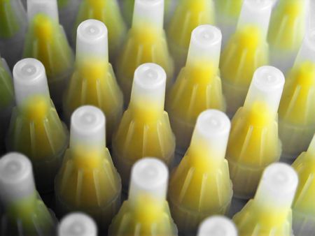 Fresh disposable needles for syringe-pensの写真素材