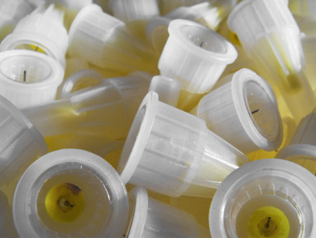 Used disposable needles for syringe-pens