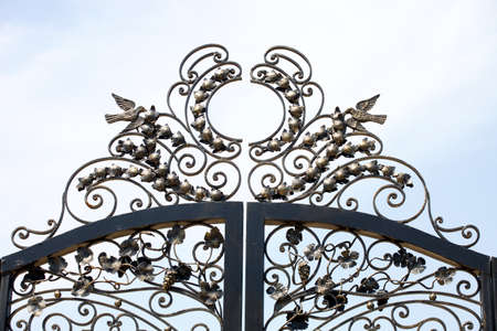 Park gates, art moulding, forget ornamentの写真素材