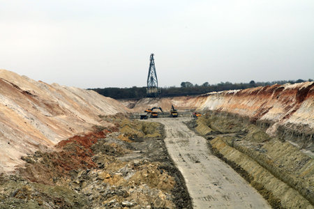 industrial quarry, opencast mine, mineral resource,
