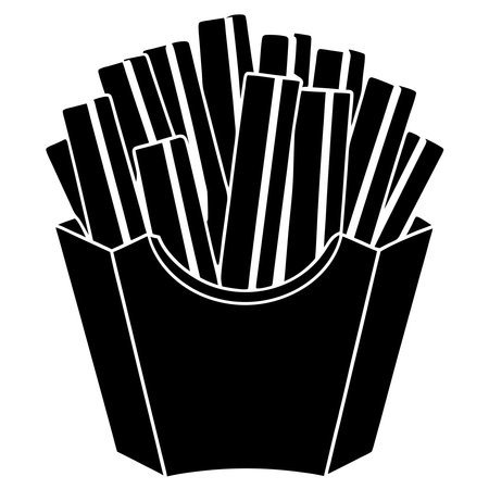 French fries icon. Simple illustration of french fries vector icon for webのイラスト素材