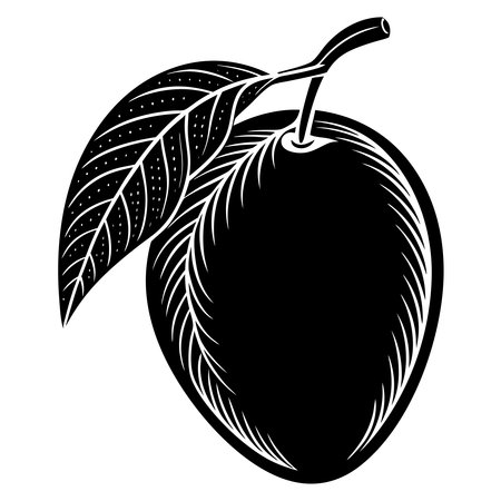 mango-silhouetteのイラスト素材