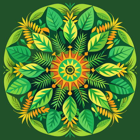 Mandala. Ethnic decorative element. Hand drawn backdrop. Islam, Arabic, Indian, ottoman motifs.のイラスト素材