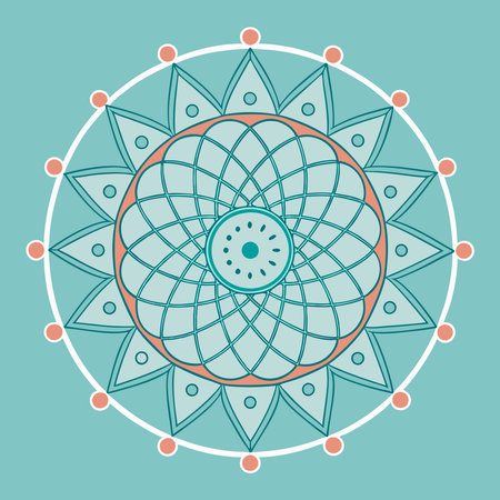 Circle mandala design, vector illustration eps10 graphic.のイラスト素材