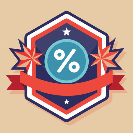 Discount design over beige background, vector illustration. Eps10のイラスト素材