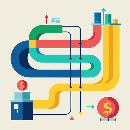 Business infographics. Vector illustration in flat design style. Eps 10.のイラスト素材