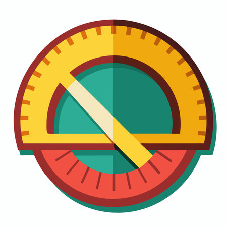 Speedometer icon. Flat illustration of speedometer vector icon for webのイラスト素材