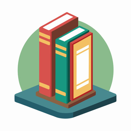 Books icon. Education literature and read theme. Isolated design. Vector illustrationのイラスト素材