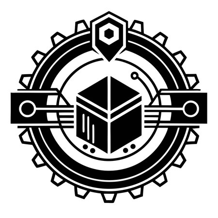 modern and minimalist logo suitable for tech companyのイラスト素材