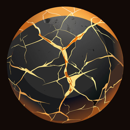 Cracked Earth. Vector illustration of a cracked earth with cracks.のイラスト素材