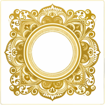 Vintage frame in Victorian style. Ornate element for design. Vector illustrationのイラスト素材