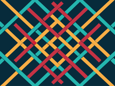 Seamless geometric pattern with rhombuses. Vector illustration.