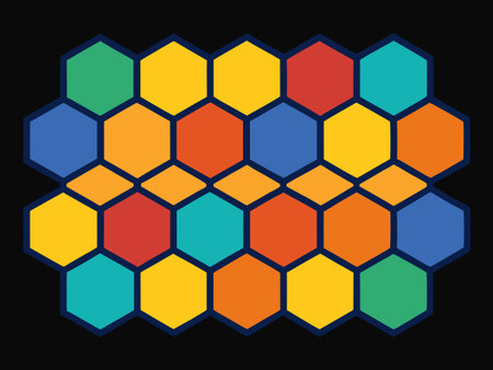 Hexagon background. Hexagon pattern. Abstract hexagon vector illustration.