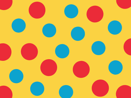 Seamless polka dot pattern. Colorful vector background.のイラスト素材
