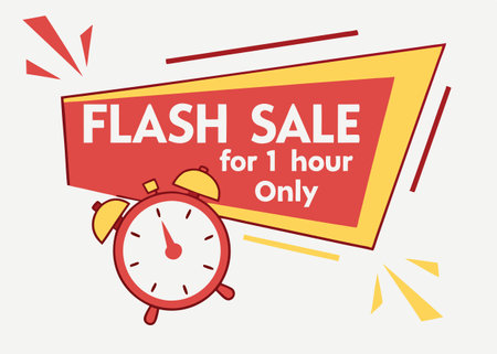 Limited time and exclusive offer sale banner. vector illustrationのイラスト素材