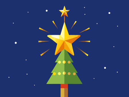 chrisms card vector backgrounds. chrisms tree and other elements attach gorgeous design universal vector illustration.のイラスト素材