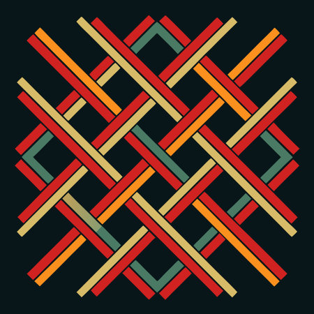 Geometric pattern in retro style. Vector illustration. Eps 10.
