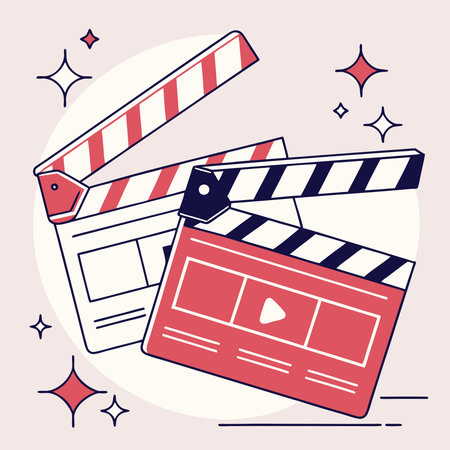 A contemporary design featuring modern abstract shapes, perfect for enhancing video-making course materials with dynamic and creative visuals that inspire innovation and creativity in learning.のイラスト素材