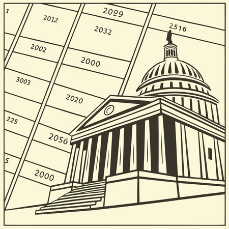 Seamless ledger graphics repeated across the canvas as scalable vector patterns for digital and blockchain designs.のイラスト素材