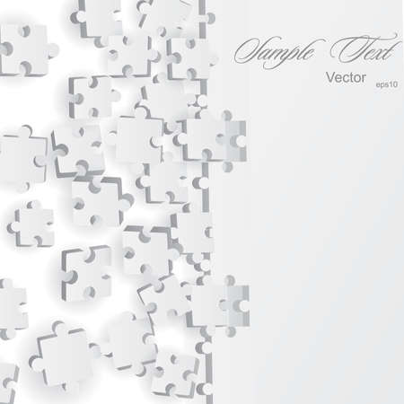 Vector puzzle 3d background.のイラスト素材
