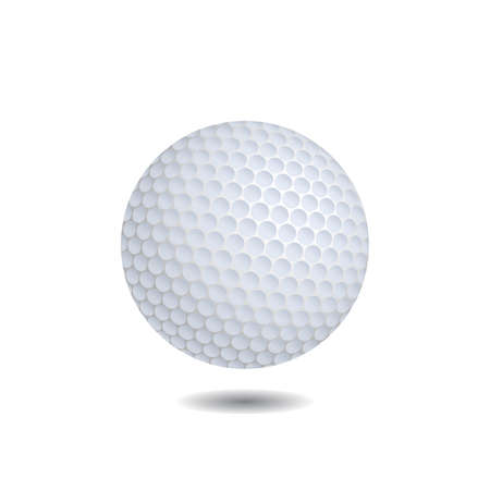 Golf ball vector realistic illustration.のイラスト素材