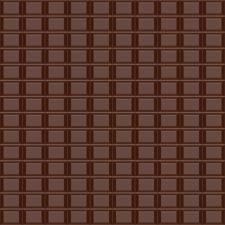 Black chocolate seamless pattern. Vector realistic backgroundのイラスト素材