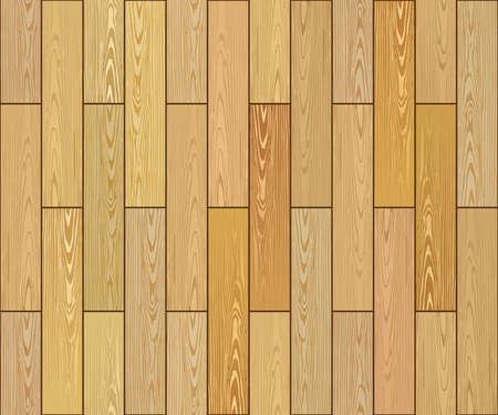 Realistic brown wooden planks texture. Vector wood background.のイラスト素材