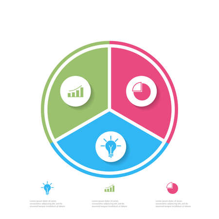 Process chart. Abstract elements of graph, diagram with steps, options, parts or processes. Business data visualization. Vector business template for presentation. Creative concept for infographicのイラスト素材