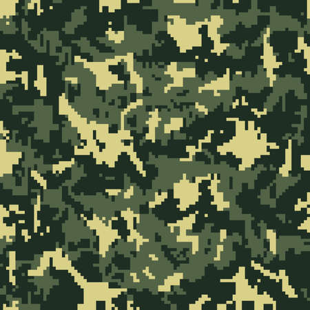 Texture military camouflage. Seamless army green huntingの写真素材