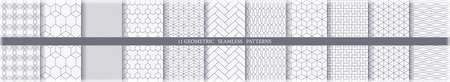 Collection of 11 seamless ornametal patternsのイラスト素材